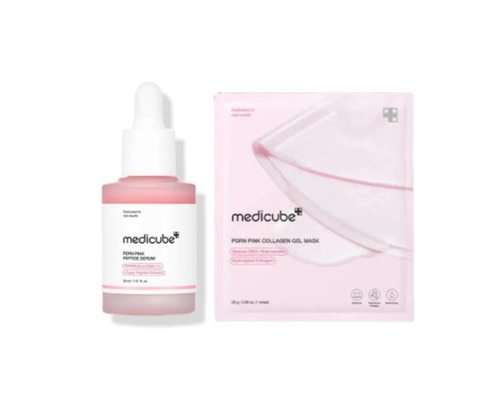 Medicube Pink Glow Care Set (Serum & Mask)