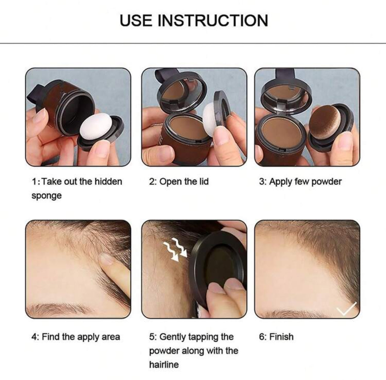 Veronni Enhance Hairline Powder – 4g (Black)